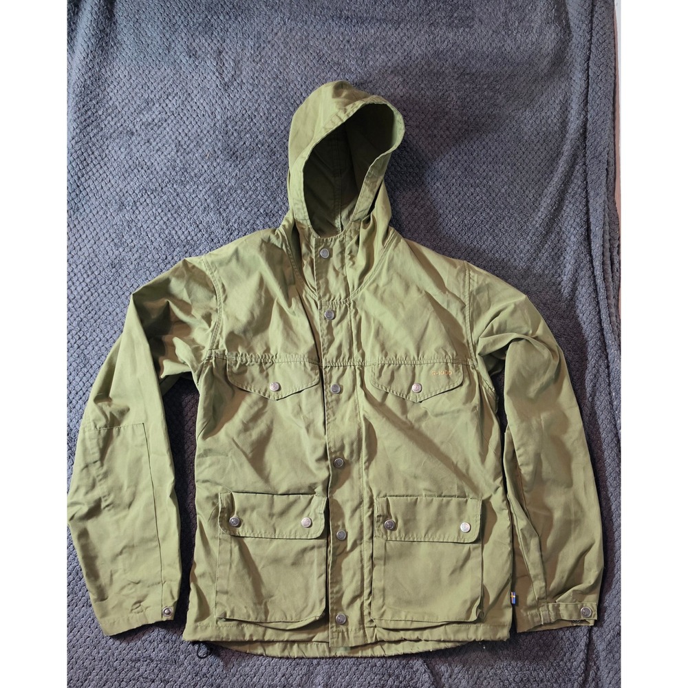 Fjallraven G-1000 Women XS Olive Green Hooded Field Utility Jacket Coat